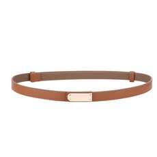 女士雙面真皮腰帶 高品質束腰細皮帶 連衣裙裝飾皮帶