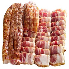 추억의 전통웰빙음식 볏짚보쌈 바베큐, 400g, 1개