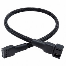 컴퓨터 CPU 온도제어 4핀 PWM 연장 케이블, 27cm, 1개
