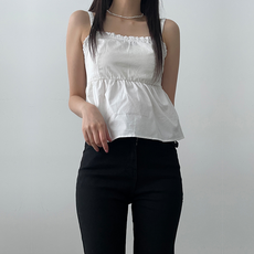 1tr 여름용 화이트뷔스티에 크롭탑