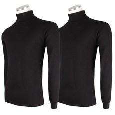 모스트젠틀맨 [1+1] 기본무지 남자 목폴라 기모긴팔티 스판 입기 좋은 티셔츠 포근한