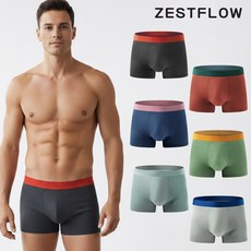 제스트플로우 남성 퀵드라이 드로즈 팬티 6종 세트