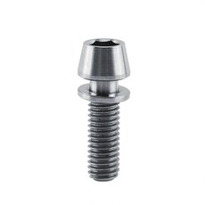 1PC M6X16 20MM 테이퍼 와셔 원뿔형 합금 경량 볼트 바이크 육각 로드 나사 티타늄, Sliver M6x16