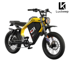 LuckeepM5 전기자전거 자토바이 배달용 고출력 출퇴근용 1500w-Max, 엘로우, 알루미늄