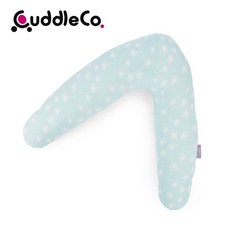 CuddleCo 英國 V型竹纖維多功能孕婦枕 哺乳枕, 薄荷點點