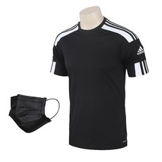 adidas 愛迪達 韓國訓練短袖運動服短袖Tee Squadra 21短袖球衣+面罩
