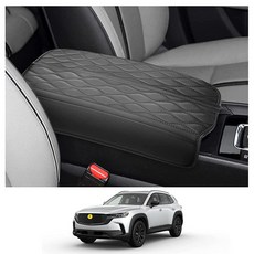 CDEFG 2024-2025 쉐보레 트래버스 센터 콘솔 커버 액세서리 팔걸이 중간 패드 암레스트 쿠션 가죽 276454, CX-50용 웨이브 가죽 2023-2026 2개