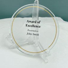 접시 그릇 진열대 투명 상패 디스플레이 보관 선반 전시 수납, 상세페이지 참조, 1개