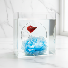 리비아쿠아 안깨지는 베타어항 미니 수족관, 줌탱크 투명, 1개