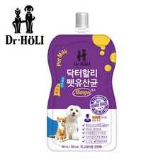 강아지고양이우유 닥터할리 펫 유산균 망고 180ml, 1개