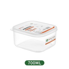 億佳 冰箱食物分類保鮮收納盒 700ml, 高透700ml, 1套