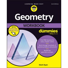 (영문도서) Geometry Workbook for Dummies Paperback, English, 9781394276127