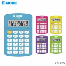 【E-MORE】LC-123 彩色攜帶型計算機 8位元, 1個, 紫色, 紫色