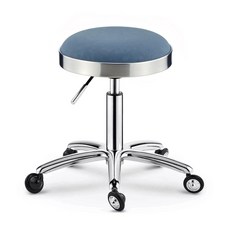 스텐 스툴 의자 발톱 철 단일 블랙 이동식 인테리어 진료 간이 미용실, 1개, AO. 블루 싱글 서클 광동 클로 엉킴 방지 릴