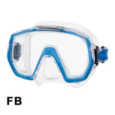 TUSA FREEDOM ELITE M-1003 透明矽膠 單面鏡 潛水面鏡, FB