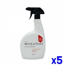 뿌리는 베이킹소다 세정제 900ml x5개 천연세정제, 본상품, 1개, 1ml