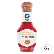 청정원 진한 토마토케찹, 300g, 6개