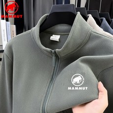 MAMMUT 마무트 매머드 가을 겨울 520g 두꺼운 양면 오리털 맨투맨 코트 남성 칼라 지퍼 보온 재킷 카디건