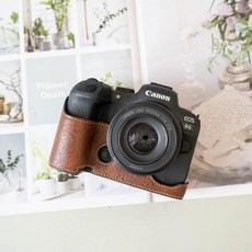 canon 호환 R50 R100 보호 케이스 R10 R5II 카메라 가방 RP R8 PU 가죽 커버 R7 기본 마운트 R5 R6 R6II R62 200D2 액세서리, R5 R6 R6II R5II 3, 1개