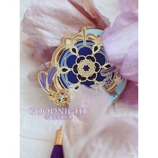 原神 流浪者散兵 旋轉小圓帽角色印象金屬徽章-HY 7AUM, 現貨, 1個