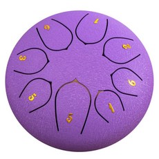 스틸 텅드럼 행드럼 명상, 1개, 퍼플 6인치 8음