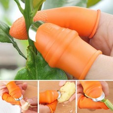 다용도 엄지칼 채소 야채 손질 수확 손가락 골무 칼, 1개, 상세페이지 참조