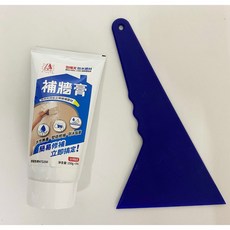 包晴天 補牆膏 (台灣製 含稅 贈刮刀) 補強膏 壓克力樹脂 填縫補牆材 防漏 多功能黏著, 1個, 補強膏+7號刮刀