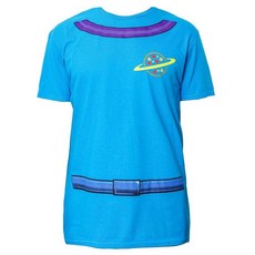 Disney 토이 스토리 외계인 피자 플래닛 코스튬 디즈니랜드 성인용 티셔츠 터키석. XL