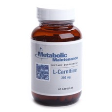 METABOLICMAINTENANCE 左旋肉鹼 250 毫克膠囊, 60顆, 1罐