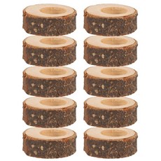 20 개 PCS 나무 냅킨 링 크리스마스 냅킨 링 홀더 라운드 서브 테트 홀더 장식 냅킨 반지 1.18in, 나무 색