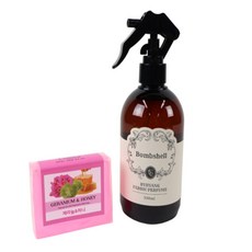 내손안의몰 비누 패브릭퍼퓸 스위트 블룸 세트 제라늄, 350g, 2개, 330ml, 제라늄허니밤쉘,제라늄허니꽃시장, 제라늄허니 꽃시장