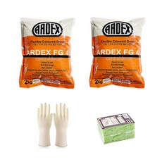 아덱스 FG4 고탄성 방수 줄눈 시멘트 시공세트, 바닐라색, 2개