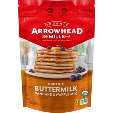 애로우헤드 밀스 버터밀크 팬케이크 & 와플 믹스 737g Arrowhead Mills Buttermilk Pancake & Waffle Mix 22 oz Bag, 1개