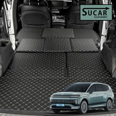 카구차 2025 아이오닉9 프리미엄 차박 평탄화 매트 고강도 틈새연결 확장 보드 자동차 트렁크 1P, 09_대형, 블랙+블랙