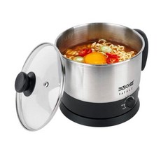 1인 전기 냄비 여행용 라면 원형 쿠커 미니 전골 샤브샤브 스텐 멀티 포트