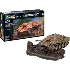 레벨 Revell 1 76 Jagdpanther 탱크 프라모델, 1개