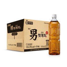 광동제약 진한 헛개차 무라벨 그린, 1.5L, 6개