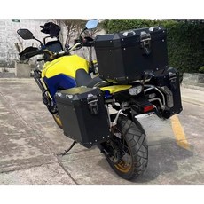 SUZUKI V-Strom800 800DE 鋁製三箱套件, 40公升側箱一套 (黑)+專用側箱架,不搭配後箱