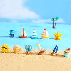 썸머 여름 11종 미니어처 젤캔들 테라리움 어항 장식, A.서핑 보드