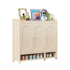 北歐透氣鞋櫃，超大收納空間，DIY層板，防潮鞋櫃，開放底部透氣，台灣出貨, 1個, 3门7层90cm, 白色