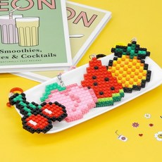 디폼블럭 과일 키링 만들기 세트 유아 만들기 키트 10개 배송료X, 1개