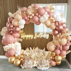 hihia-976 보라색 시리즈 이벤트 파티 풍선 세트 파티풍선 126pcs, 오렌지, 1세트