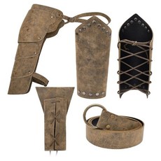 중세 가죽 벨트 허리 칼 홀더 어깨 보호대 가드