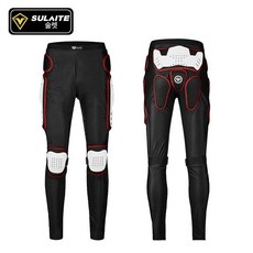 모터사이클 반바지 남녀공용 팬츠 바이커 장비 오프로드, 블랙 앤 레드 바지