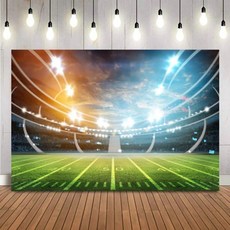 축구 배경 이름 황금 트로피 사진 부스 소년 생일 필드 스포츠 포스터 샤워 배너, ThinVinyl 300x180cm_Style-6, Vinyl 300x180cm