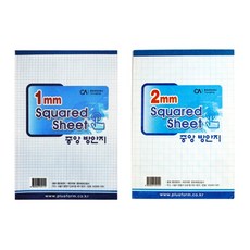 중앙 방안지 모눈종이 1mm 2mm 1권, 2mm 방안지 28매