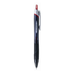 유니 제트스트림 볼펜 0.38mm, 레드, 3개