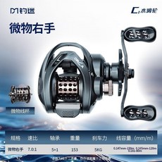 釣迷 澳卡路亞輪 水滴輪 金色/黑色 微物泛用 路亞輪, 1個, 右手搖輪,微物款, 金屬