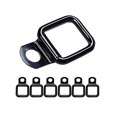 GPCA - 타이 다운 메탈 D-플레이트/D-버클 설치가 쉬운 트럭 타이 다운 카고 커버 마운트와 호환 4xe JL JT JK TJ 등을 위한 튼튼한 지프 랭글러, 6