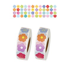 바이유즈 꽃같이살자 롤스티커, 천개의꽃, 2롤